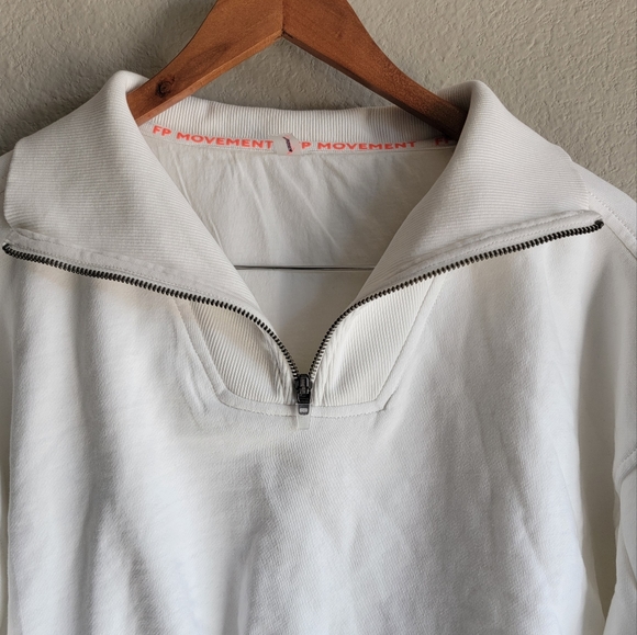 Free People Movement Valley Girl Cropped Quarter Zip Sweatshirt - Picture 7 of 9